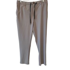 Chubbies Mens Everywear Performance Pants Gray Stretch Drawstring XL Tapered